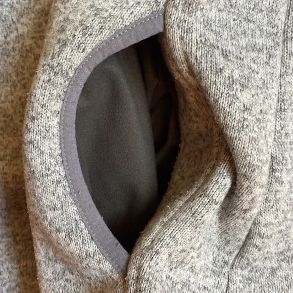 Women's L.L.Bean Sweater Fleece Pullover Size Medium Pewter Color - Picture 5 of 9